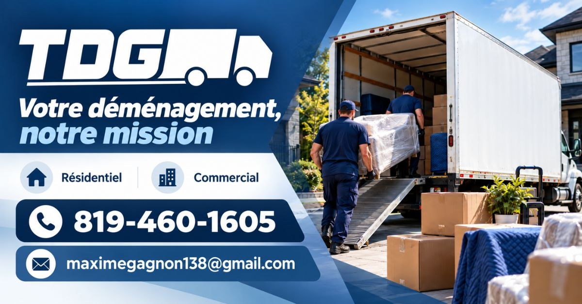 Bannière Transport et déménagement gagnon